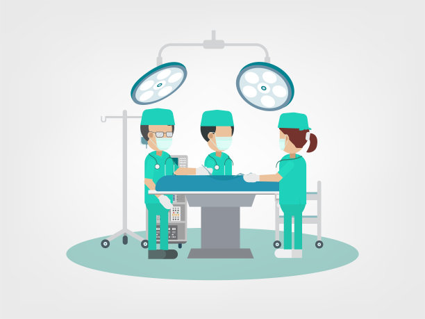 外科医生小组在手术室图片下载