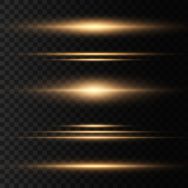 黄色闪闪发光，光芒四射图片下载