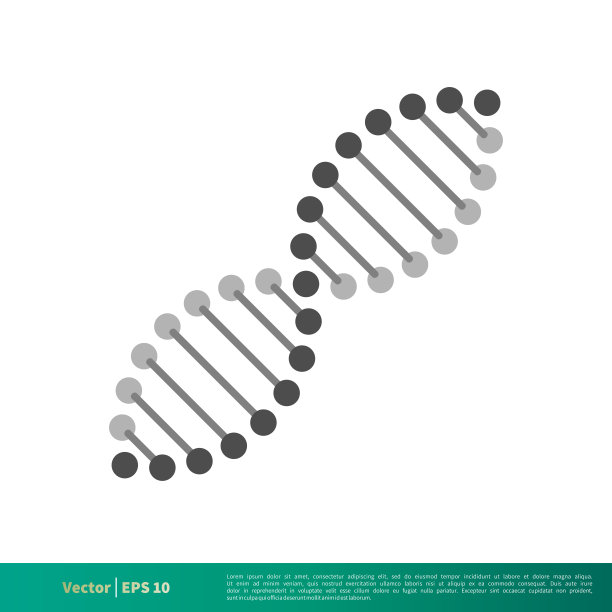 DNA染色体图标矢量标志模板插图设计。向量EPS 10。图片下载