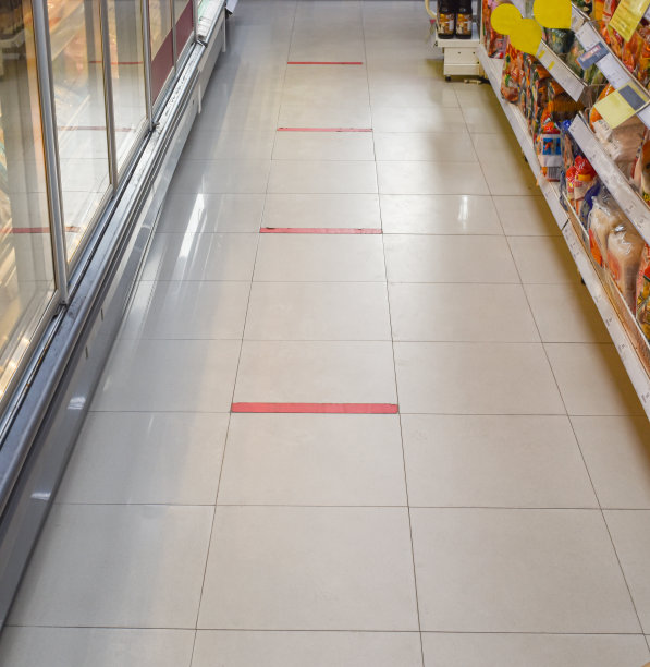 社交距离购物线图片下载