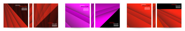 宣传册模板与条纹重叠对角线。杂志、海报、书籍、演示文稿、广告。文字的封面设计图片下载