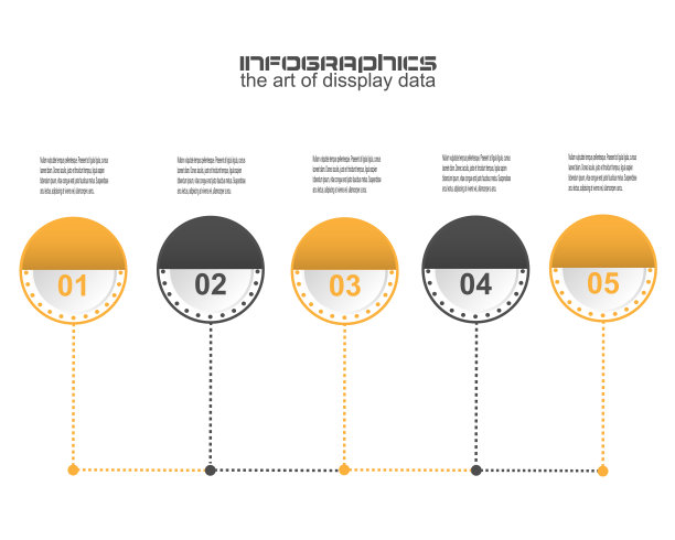 信息图表设计模板。想法显示信息，排名和统计。图片下载