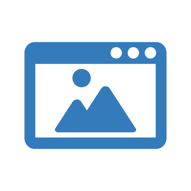 图像，照片，图片图标/蓝色图片下载