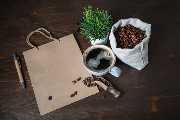 咖啡和文具图片下载