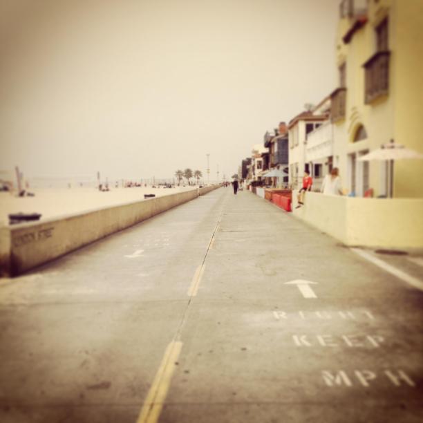 洛杉矶的海滩人行道图片下载