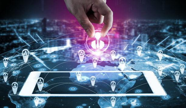 人际网络、人力资源和客户关系管理的CRM概念图片下载