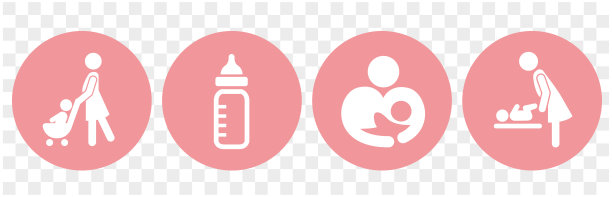 婴儿车图标婴儿推矢量图片下载