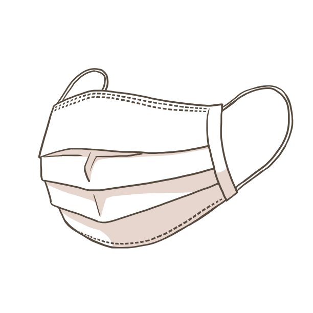 一次性医用白色口罩图片下载