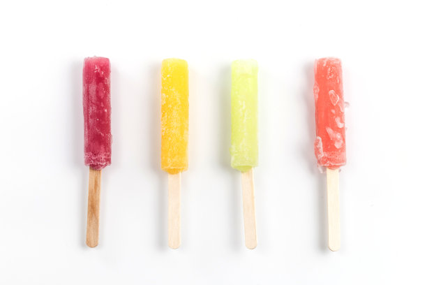 五颜六色美味清凉的冰棒图片下载