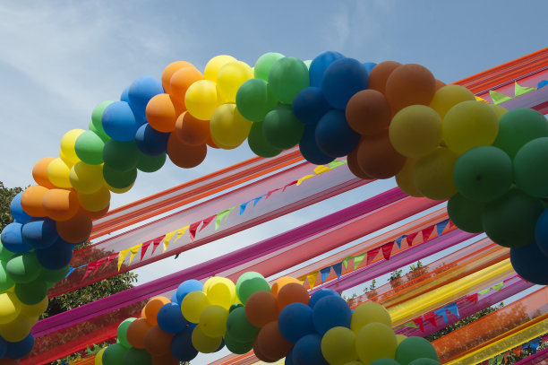 彩虹气球图片下载