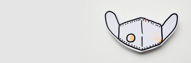 纸口罩图标上的白色图片下载