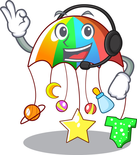 带着耳机宝宝玩着挂卡通图片下载