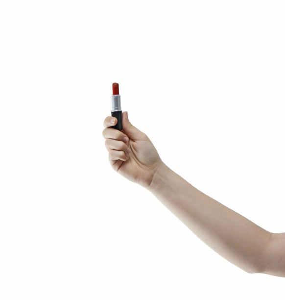 拿着口红的女人图片下载