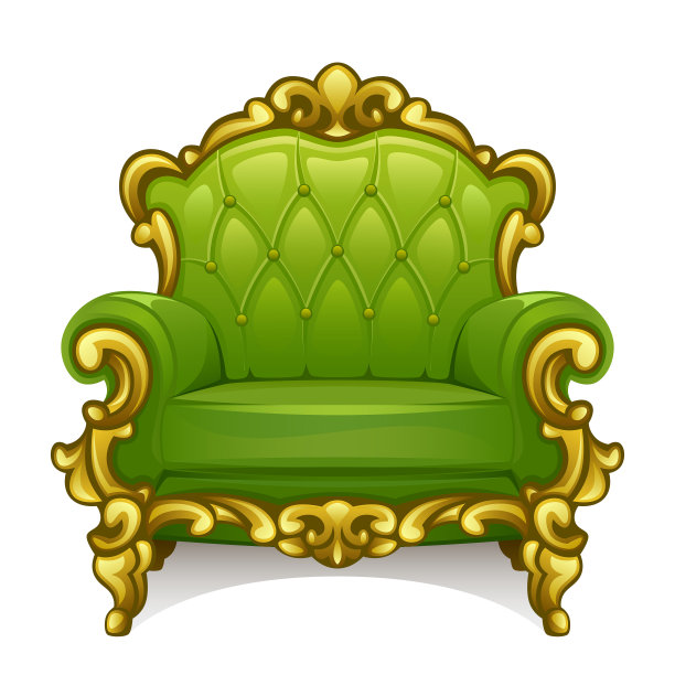 绿色的扶手椅图片下载