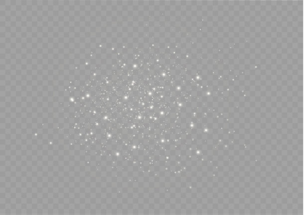 白色的灰尘的火花。图片下载