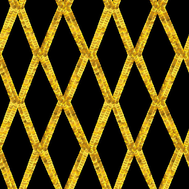 亮片的模式。无缝的插图。织物的设计。莱茵石。3 d演示。时尚刺绣。片的模式。金色的闪光。数字图像。图片下载