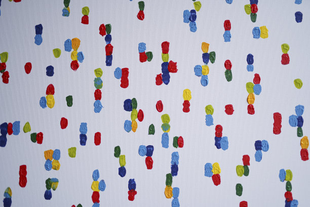 手绘多彩的抽象极简主义油画形象。在家的休闲活动。图片下载