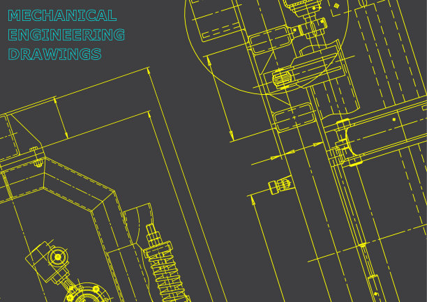 蓝图,素描。向量工程说明图片下载