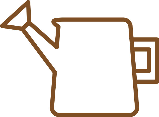 孤立洒水罐线条风格图标图片下载