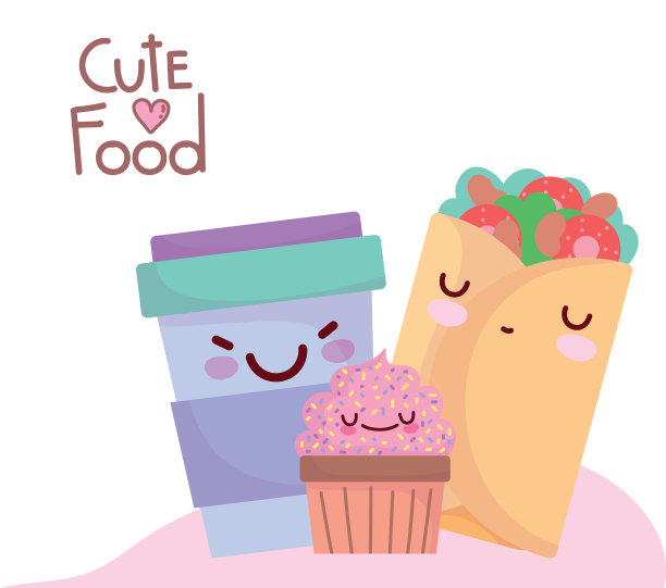 墨西哥卷饼杯蛋糕冰沙杯菜单图片下载