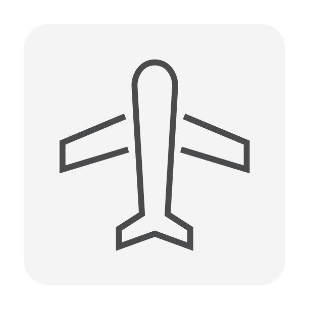 黑色飞机图标图片下载