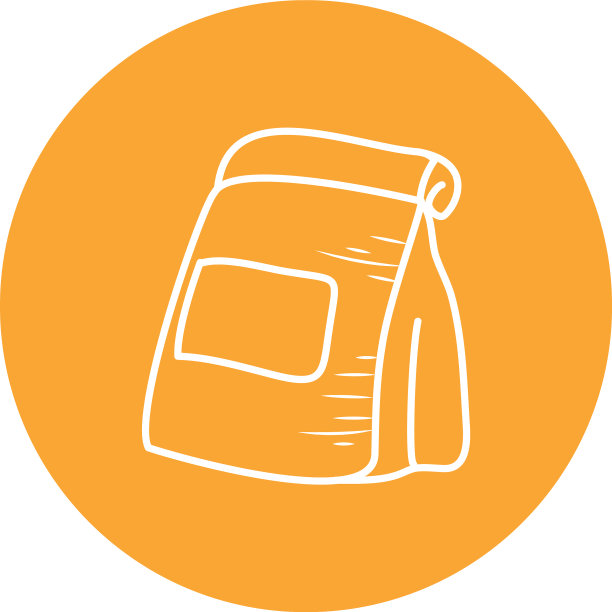 孤立食品袋块式图标设计图片下载