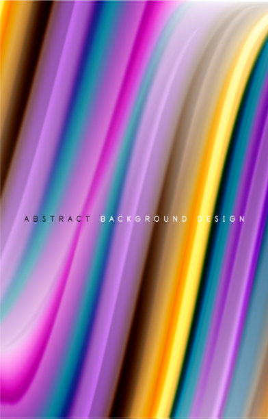 抽象背景-流体颜色梯度波图片下载