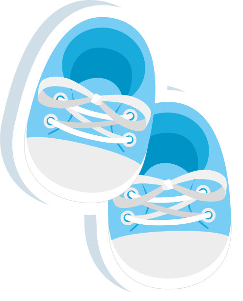 可爱的鞋子baisolated图标图片下载