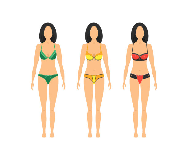 女性扁平内衣系列图片下载