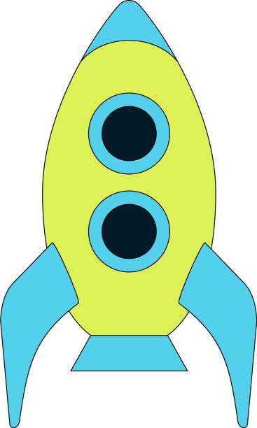 简单幼稚的宇宙飞船图片下载