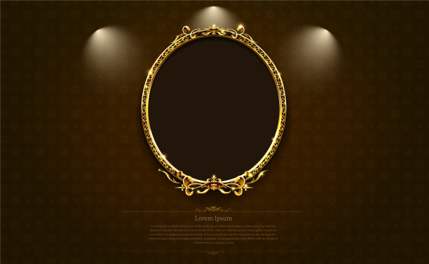 金框边框图片复古艺术图片下载