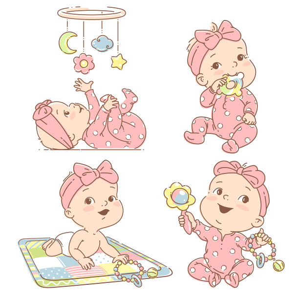 一年级玩玩具的小女孩图片下载