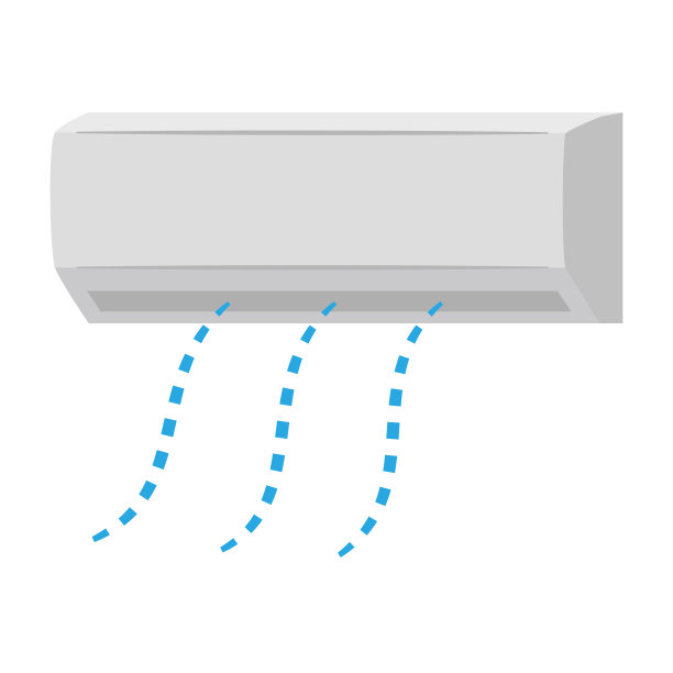 发出冷空气的空调图片下载