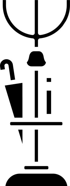 门厅家具黑色图标概念图片下载