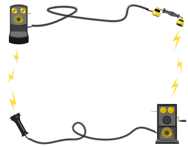 复古壁挂式手机(德尔维尔磁手机)画框图片下载