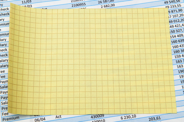 商务办公台面特写-财务报表、分析会计、套文件、图表、各种项目记帐、计算器图片下载
