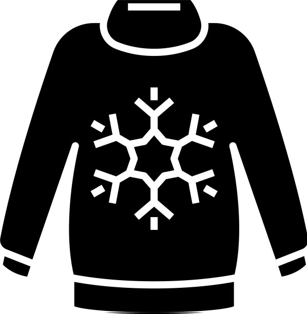 手工毛衣黑色图标概念图片下载