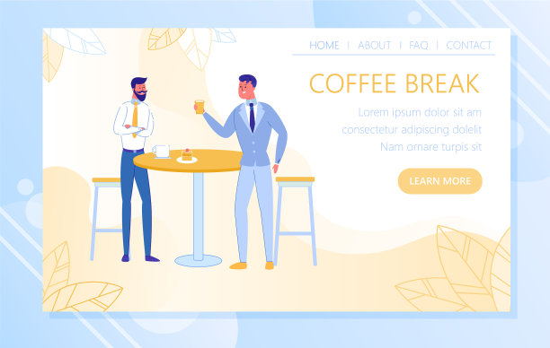 在办公室和生意上的同事一起喝咖啡图片下载