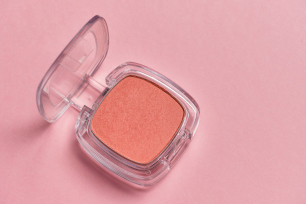 粉色粉与俯视图近距离。图片下载