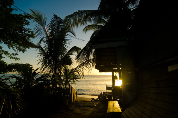 日落在巴巴多斯图片下载