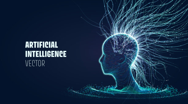 矢量未来技术人工智能。冥想的过程。超前的思想素材图片