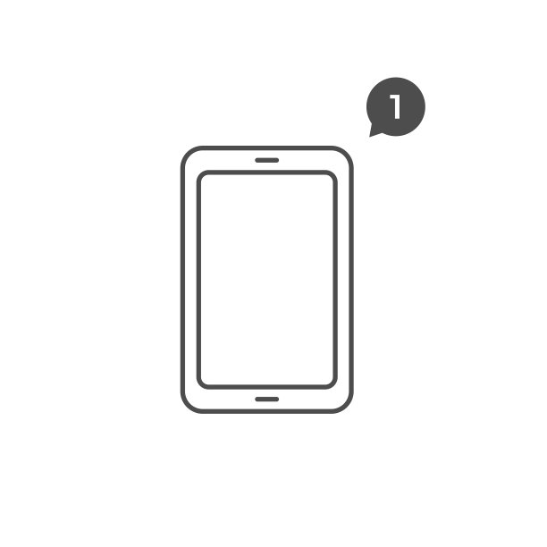 手机通知图标矢量设计。图片下载