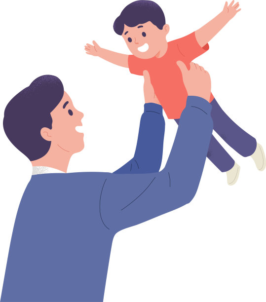 父子玩夏天户外爱亲情冒险快乐图片下载