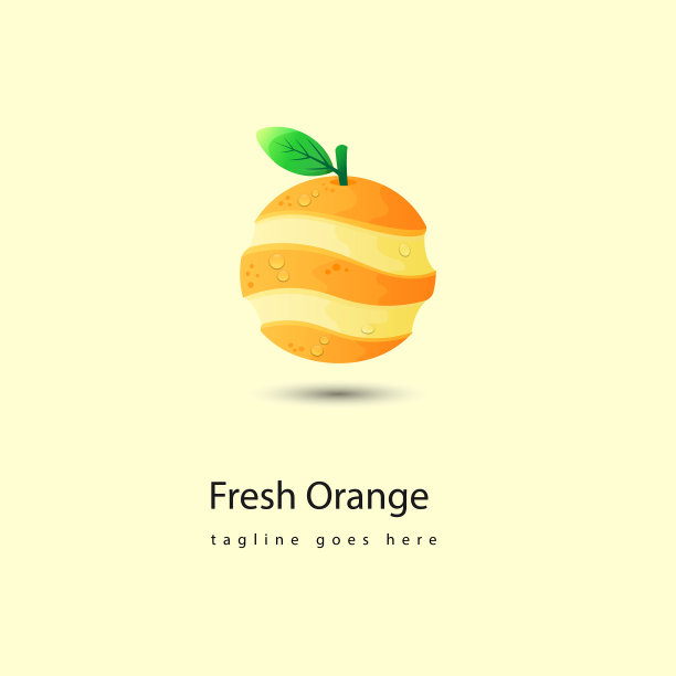 新鲜的橙色标志图片下载