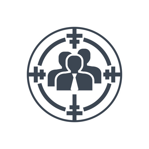 目标观众矢量字形图标图片下载