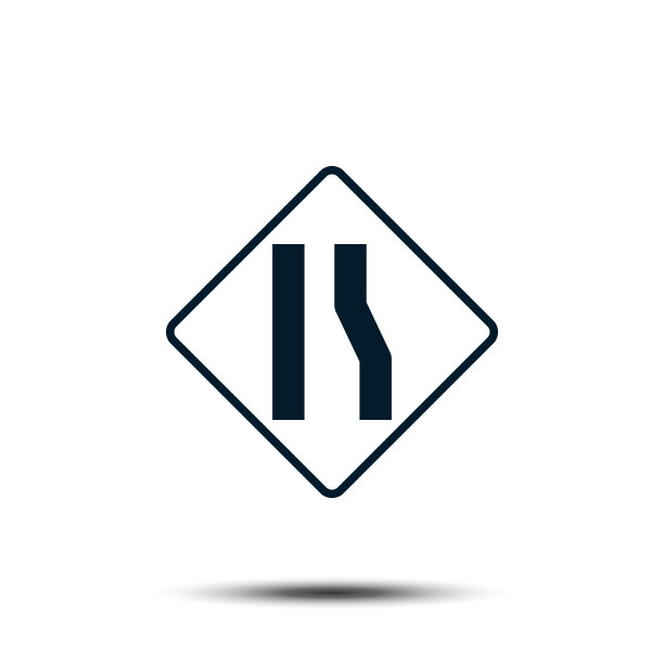 路标矢量标志模板插图EPS 10图片下载