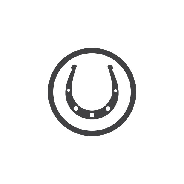 马蹄图标标志矢量插图图片下载