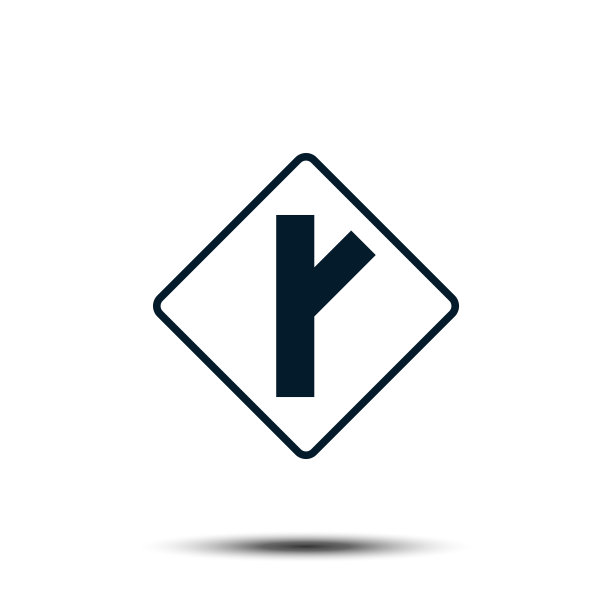 道路标志矢量标志模板插图EPS 10图片下载