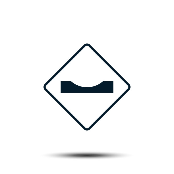 道路标志矢量标志模板插图EPS 10图片下载