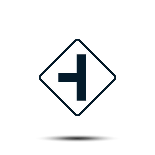 道路标志矢量标志模板插图EPS 10图片下载